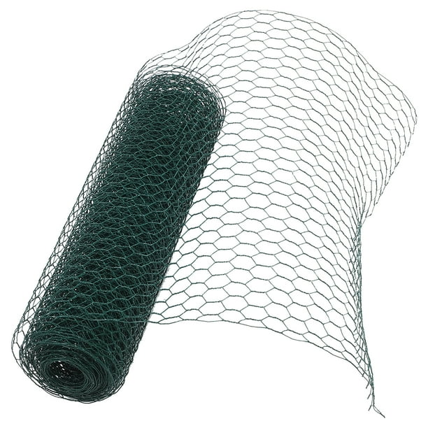 Malla de alambre para gallinero de 40 cm x 500 cm, color verde, ideal para floristería, manualidades, cerca hexagonal de hierro para gallinero, jaula para conejos, arreglos florales de jardín