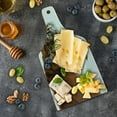 thumbnail image 5 of Tiger Cutting Board, Panthera Tigris Altaica Close-Image with Snowy Background Angry Hunter Photo, Decorative Tempered Glass Cutting and Serving Board, Wine Bottle Shape, Pale Brown, by Ambesonne, 5 of 5