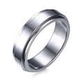 thumbnail image 1 of Bague Simple en Acier Inoxydable pour EngageMenst Mariage, 1 of 3