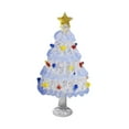 thumbnail image 2 of Escultura de Figura de Navidad Soledad Azul Blanco, 2 of 9