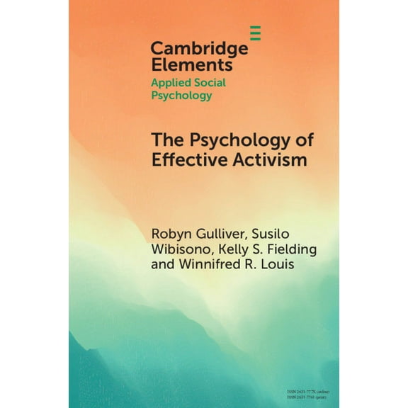 Elements in Applied Social Psychology The Psychology of Effective Activism, (Paperback)