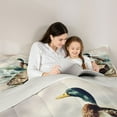 thumbnail image 5 of jejeloiu Flying Mallard Duck Queen Comforter Set,Wild Animal Bedding Sets,Natural Scenery Bedding Comforter Set For Kids,Breathable Home Decor Reversible,3-Piece, 5 of 8