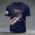 thumbnail image 4 of Ramiter 4th of July Shirts for Men American Flag 1776 Graphic Tees Casual Cap Sleeve USA Patriotic Tops(Dark Blue,XL), 4 of 6