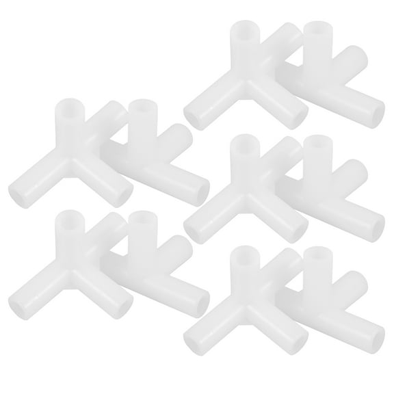 FUTUREORYY Tent Replacement Parts 10Pcs White 6.50X3.80X3.80cm for Outdoor Camping