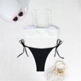 thumbnail image 3 of Trajes baño piezas con cuello Halter para mujer, 3 uds., Top con cuello Halter y bragas con lazo lateral, traje con, 3 of 5