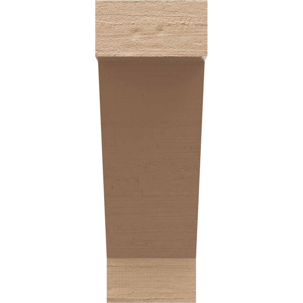 3"W x 6"D x 9"H Classic Burlington Rough Cedar Woodgrain TimberThane Corbel, Primed Tan