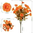 thumbnail image 2 of Artificiales Flores para Exteriores, 12 Paquetes de Flores Artificiales de Eucalipto para Macetero, Gloria Matutina Falsa para Decoración Del Hogar/porche/jardín, 2 of 6