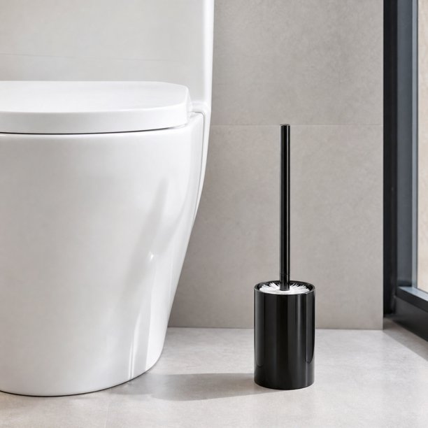 Toilet Cleaning Set Long Handled Bathroom Wall Mounted Toilet Brush With Base