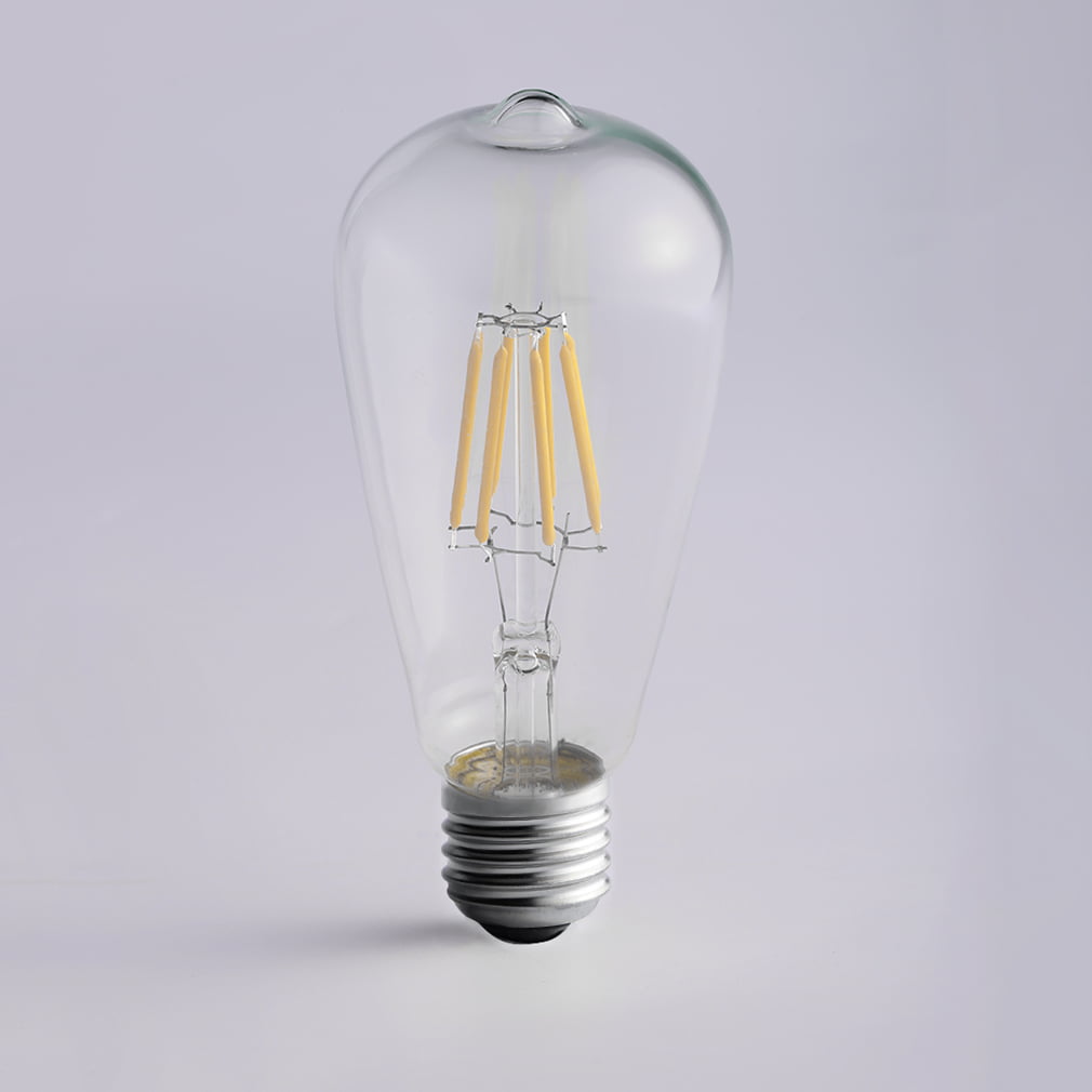 Dimmable E27 4/6/8W Edison Retro Vintage Filament ST64 COB LED Bulb Light Lamp 
