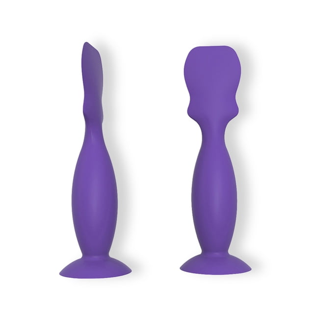 Pañal crema aplicador no palpador antideslizante con succión Base a los niños pequeños Piel de mano Espátula Espátula Regalos domésticos Púrpura Eigraketly BA002040-01