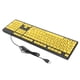 thumbnail image 1 of Teclado Con Cable, 104 Teclas Durador Botones Multimedia Fn Cómodos para la Computera de escritorio para aprender, 1 of 7