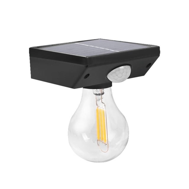Solar Light Outdoor Lights Intelligent Control Sport Sensor Human Induction Wall Lamp Lighting Equipment Yard Corridor Garden Four Filaments Human Induction Bulb