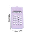 thumbnail image 2 of Lunxisen 4 Pcs Mini Cute Handheld Calculator For Students And Offices Portable Keychain Computer Essential Tool, 2 of 8