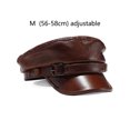 thumbnail image 2 of Sonducket Boina de invierno Unisex para hombre y mujer, gorra de cuero Vintage ajustable portátil, sombreros de moda, accesorios para regalos informales Sombreros Marrón Medio Sonducket AP013196-02, 2 of 6