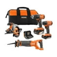 thumbnail image 2 of RIDGID 18V Cordless 4-Tool Combo Kit with (1) 4.0 Ah Battery, (1) 2.0 Ah Battery, Charger, and Bag, 2 of 4