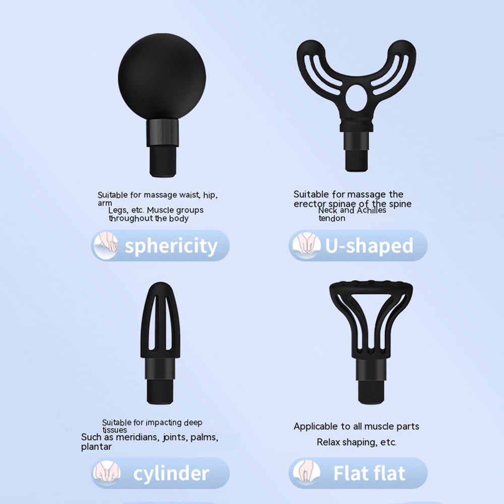 New fascia gun muscle relaxation cervical massager intelligent high-frequency massage stick mini portable fascia