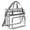 Grey, variant on Clear Stadium Bag Silver 12x8x2 Stadium Approved Crossbody Bag, Transparent Clear Tote Bag with 2 Zipper Pockets, Clear Bag for Stadium Events, Concerts, Sports Games, Travel, Work and Amusement