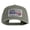 Grey, variant on USA Flag EMT Silver Blue Red Patched Solid Cotton Twill 5 panel Mesh Back Cap - Black OSFM