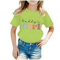 thumbnail image 1 of TZEWGL Tops For Girl Boy Printed Round Neck Short Sleeve Summer Loose Blouse For Newborns size 4-6T, 1 of 5