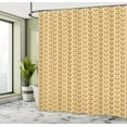 thumbnail image 4 of Ambesonne Retro Shower Curtain, Nostalgic 60's Floral Art, 69"Wx75"L, Dark Yellow Fawn, 4 of 4