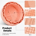 thumbnail image 5 of Brush Holder & Bowl Cleaning Tool, Orange, 1 Piece - Makeup Brush Cleaner Mat with Drying Rack Silicone Makeup Brush Cleaning Mat Scrubber Bowl Make up Brush Cleaner Pad for Cosmet Makeup Organizers, 5 of 6
