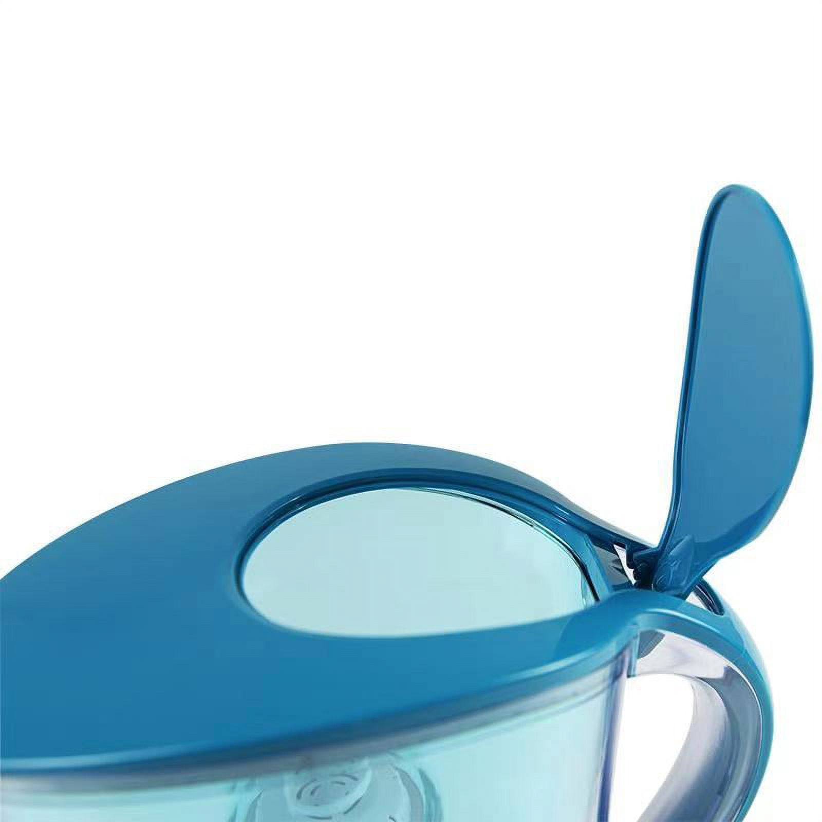 Great Value 10-Cup Water Pitcher, Blue, BPA-Free, BRITA Compatible, 2.5"Hx2.5"Wx4.8"D