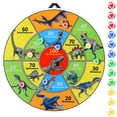 thumbnail image 1 of Juego de dinosaurios con forma de bola adhesiva para niños Dartboard ZOHANINDL de 76 cm, 1 of 7