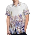 thumbnail image 4 of High Quality Hawaiian Shirts for Men Short Sleeve Aloha Beach Shirt Floral Summer Casual Button Down Shirts Blouses OKG73A, 4 of 7