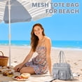 thumbnail image 6 of Soda Candy Mesh Tote Bag Stadium Approved 12x6x12 Heavy Duty Beach Bag for Sports Gym Concerts Travel Daily Use, 6 of 7
