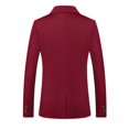 thumbnail image 6 of Tawop Men Jacket Dressy Coats Suit Long Sleeve Mid-Length Easy Care Wine 4xl, 6 of 8