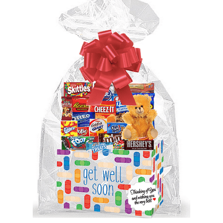 - Get Well Soon Bandaid Thinking Of You Cookies, Candy & More Care Package Snack Gift Box Bundle Set - Arrives in 3-4Business Days