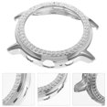 thumbnail image 2 of PC Watch Protective Case Rhinestone Watch Frame Watch Shell Watch Accessories Compatible for Fossil Gen 5 The Carlyle HR (Silver), 2 of 6