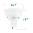 thumbnail image 4 of Luxrite MR16 LED Bulb 50W Equivalent, 12V, Dimmable, 500 Lumens, GU5.3 LED Bulb 6.5W, Enclosed Fixture Rated (12 Pack) 3000K (Soft White), 4 of 5