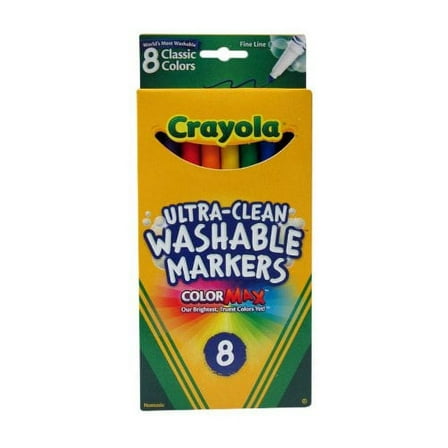 Crayola 8ct Washable Markers Fine (Pack of 2)
