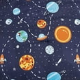thumbnail image 4 of Chezmoi Collection 3-Piece Kids Multi-Color Galaxy Universe UFO Aliens Microfiber Comforter Set, Twin, 4 of 9