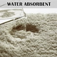 thumbnail image 5 of Bathroom Rug Non Slip Bath Mats for Bathroom (16 x 24, Light Tan) Water Absorbent Soft Microfiber Shaggy Bathroom Mat Machine Washable Bath Rug for Bathroom Thick Plush Rugs for Shower, 5 of 6