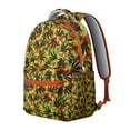 thumbnail image 2 of Weed Leaf Waterproof Bookbag - Lightweight Durable Backpack with Padded Straps & Organized Storage for Commuters & Students, 2 of 5
