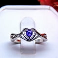 thumbnail image 5 of Christine Engagement Ring for Women Promise Heart Birthstone Cz Sterling Silver by Ginger Lyne, 5 of 5
