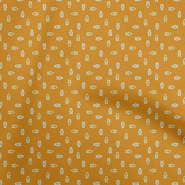 oneOone Velvet Orange Fabric Animal Craft Projects Decor Fabric Printed By The Yard 58 Inch Wide