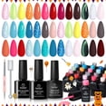 thumbnail image 1 of Set de esmaltes de uñas en gel Beetles, 20 colores, rosa, azul, verde y amarillo, 1 of 8