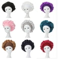 thumbnail image 3 of Pack de 2 gorros de seda para dormir, gorro de seda para dormir, gorro de satén para el pelo, 3 of 5