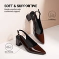 thumbnail image 3 of DREAM PAIRS Womens Slingback Chunky Heels for Women Comfortable Pointed Closed Toe Block Heels Wedding Party Women's Pumps Business Casual Work Dress Shoes, 3 of 7