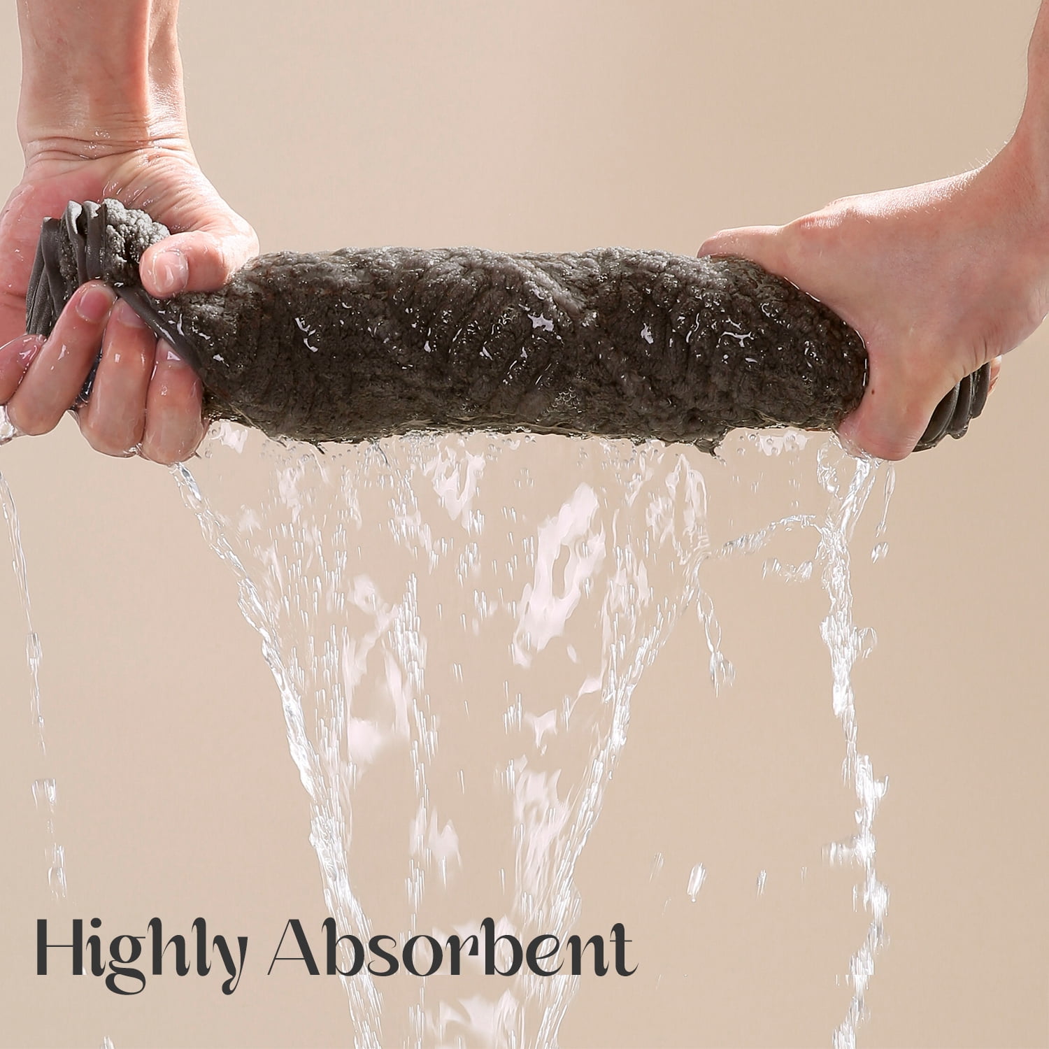 Jessy Home 12 Pack Dark Brown Hand Towel Set 16"x31" Soft Highly Absorbent Quick Dry Bathroom Towels 600 GSM Microfiber Plush Towels