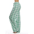 thumbnail image 1 of Pantalones de pijama Augper para mujer, cómodos, a cuadros, con bolsillos y cordón de algodón., 1 of 7