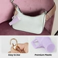 thumbnail image 3 of Aspire 6Pcs Mini Tumbler Keychains with Dog Paw, Cute Cup Accessories, Purse Handbag Backpack Charm for Lip Balm - Pink, 3 of 7