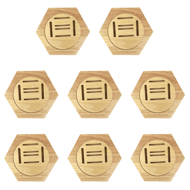 Expositor para Medallas 1 Soporte Hexagonal Exhibición en Forma Panal