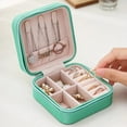 thumbnail image 4 of Jewelry Box Jewelries Storage Case PU Leather Organizer for Necklace Earring Rings Bracelet Ear Studs, 4 of 7