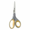 Westcott Titanium Bonded Scissors, 8", Straight, Grey, Yellow, for Office and School, 1-Count