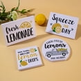 thumbnail image 6 of IUAMXWU Lemon Themed Tiered Tray Decor Set Rustic Farmhouse Wooden Ornaments Summer Yellow Lemon Desktop Decorations for Home Kitchen Table Shelf Living Room Tiered Tray Decor Farmhouse Style, 6 of 6