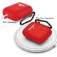 thumbnail image 2 of Silikonhülle Für AirPods Schutzhülle Stoßfeste & Staubdicht Hülle für AirPods Case Kompatibel mit AirPods 1&2 Front-LED Sichtbar Tasche Abdeckung Haut mit Karabiner Sailing  Electrónica, 2 of 6
